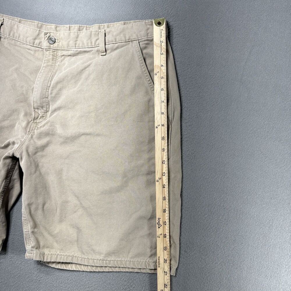 Carhartt Shorts Mens 40* Tan Grunge‎ American Work Relaxed Rugged Khaki Utility - Picture 5 of 9